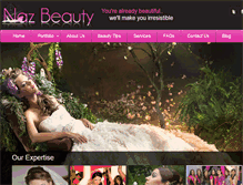 Tablet Screenshot of nazbeauty.com